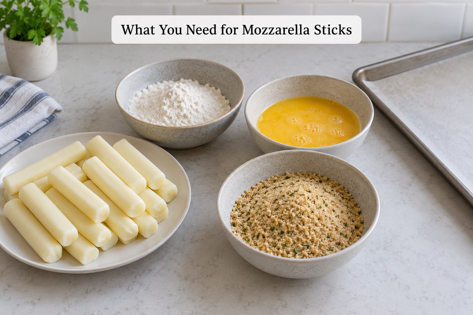 What You Need for Mozzarella Sticks