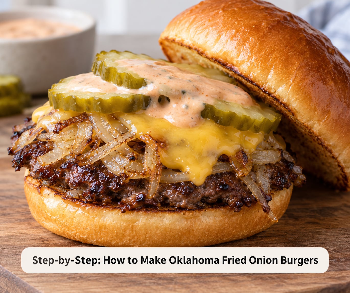 Step-by-Step: How to Make Oklahoma Fried Onion Burgers