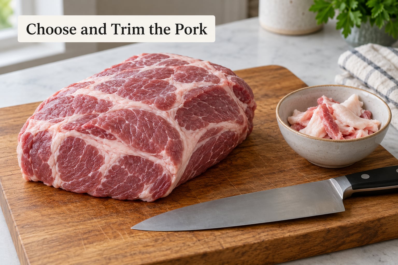 Choose and Trim the Pork