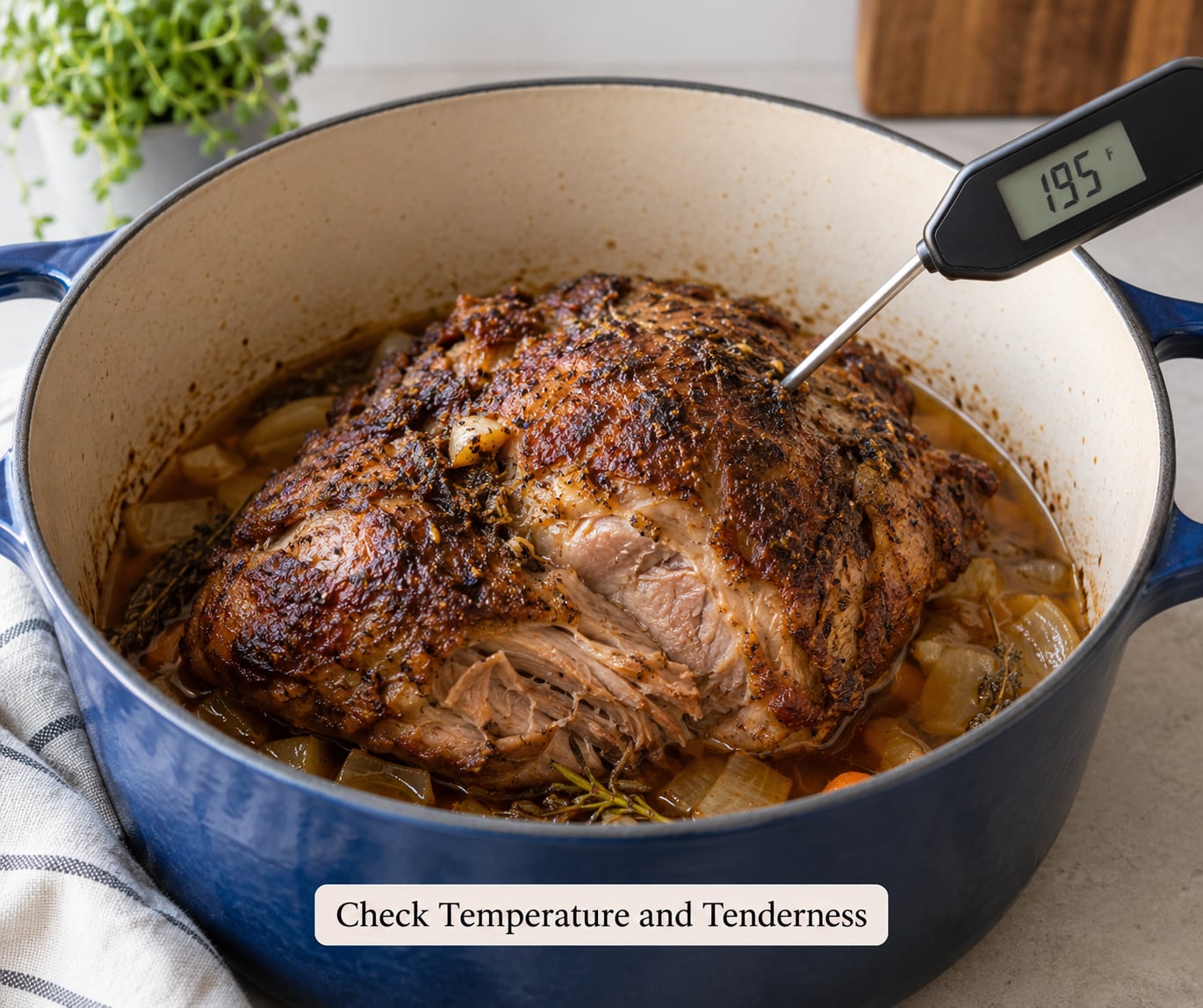 Check Temperature and Tenderness