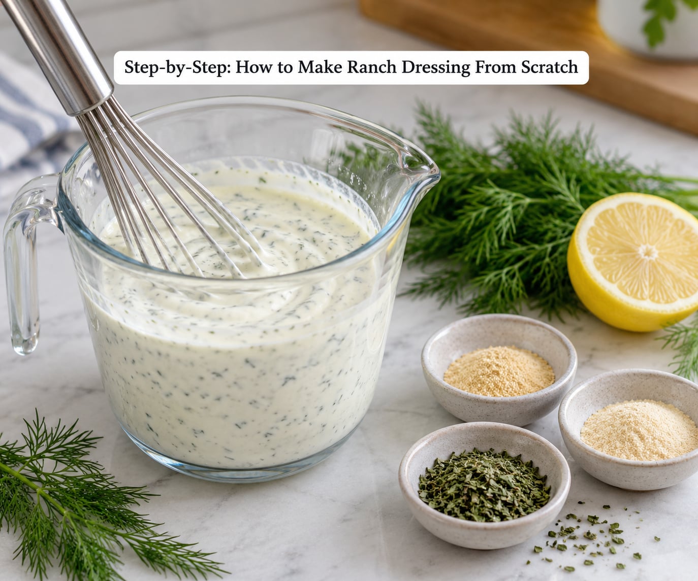 Step-by-Step: How to Make Ranch Dressing From Scratch