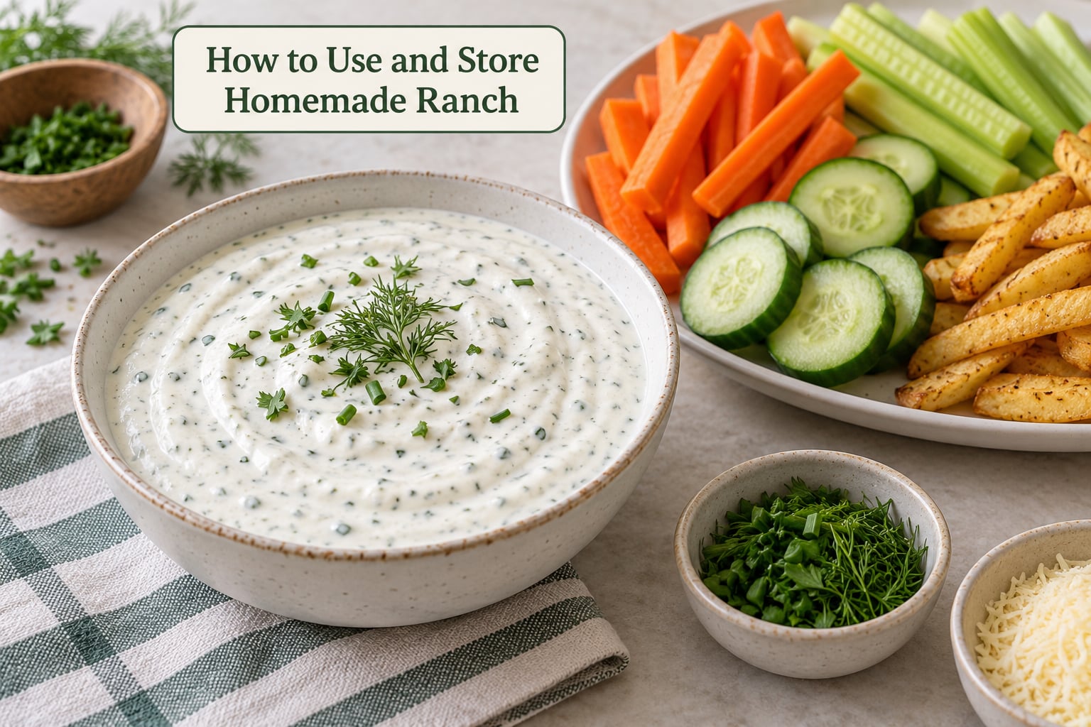 How to Use and Store Homemade Ranch