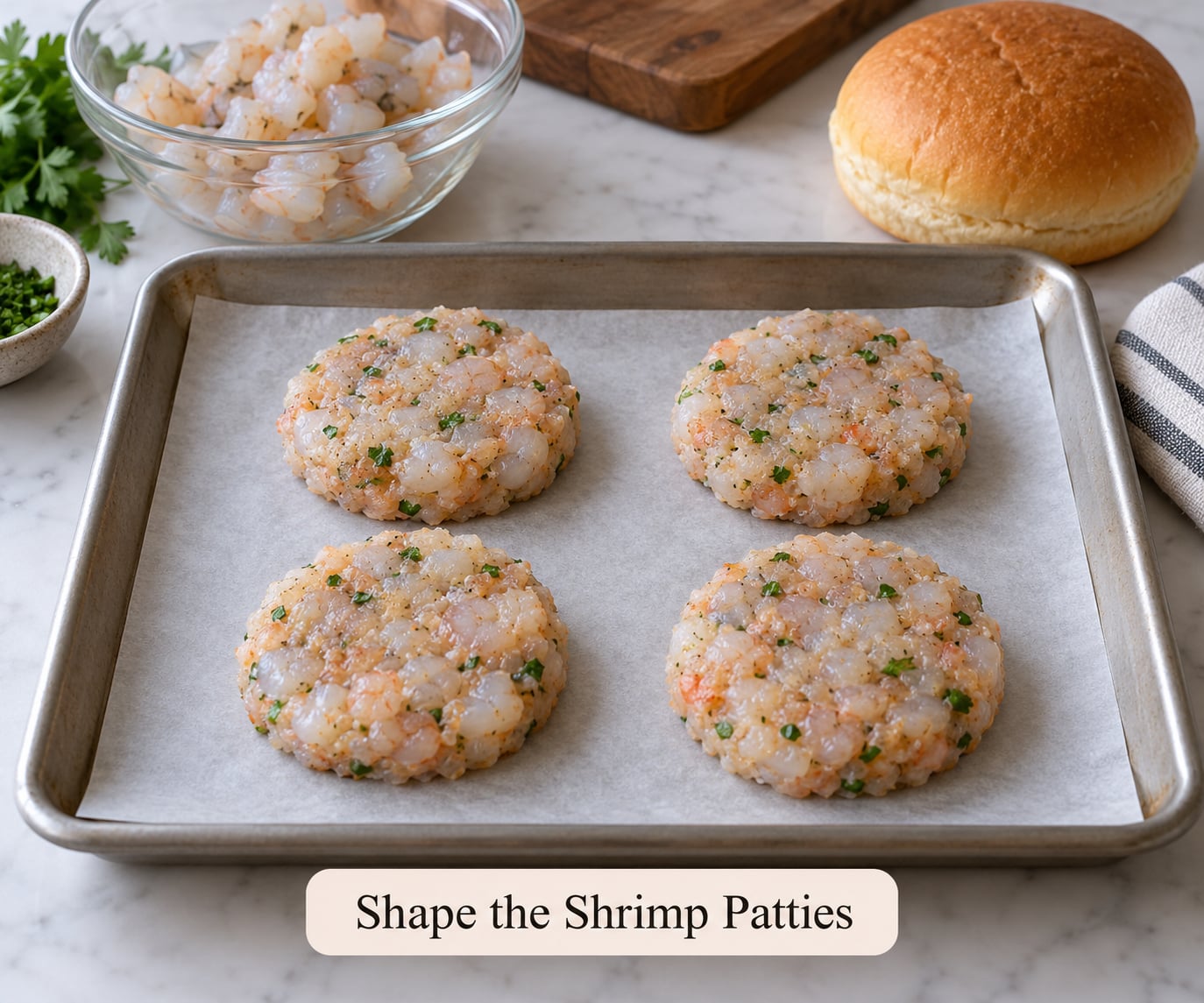 Shape the Shrimp Patties