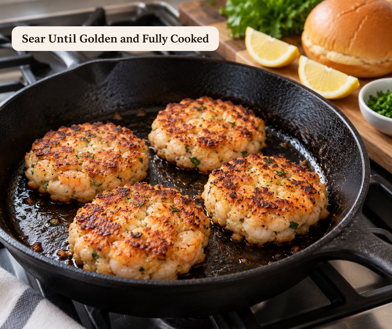 Sear Until Golden and Fully Cooked