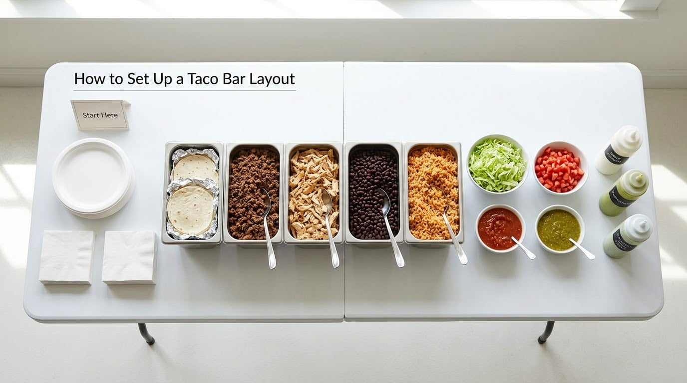 How to Set Up a Taco Bar Layout
