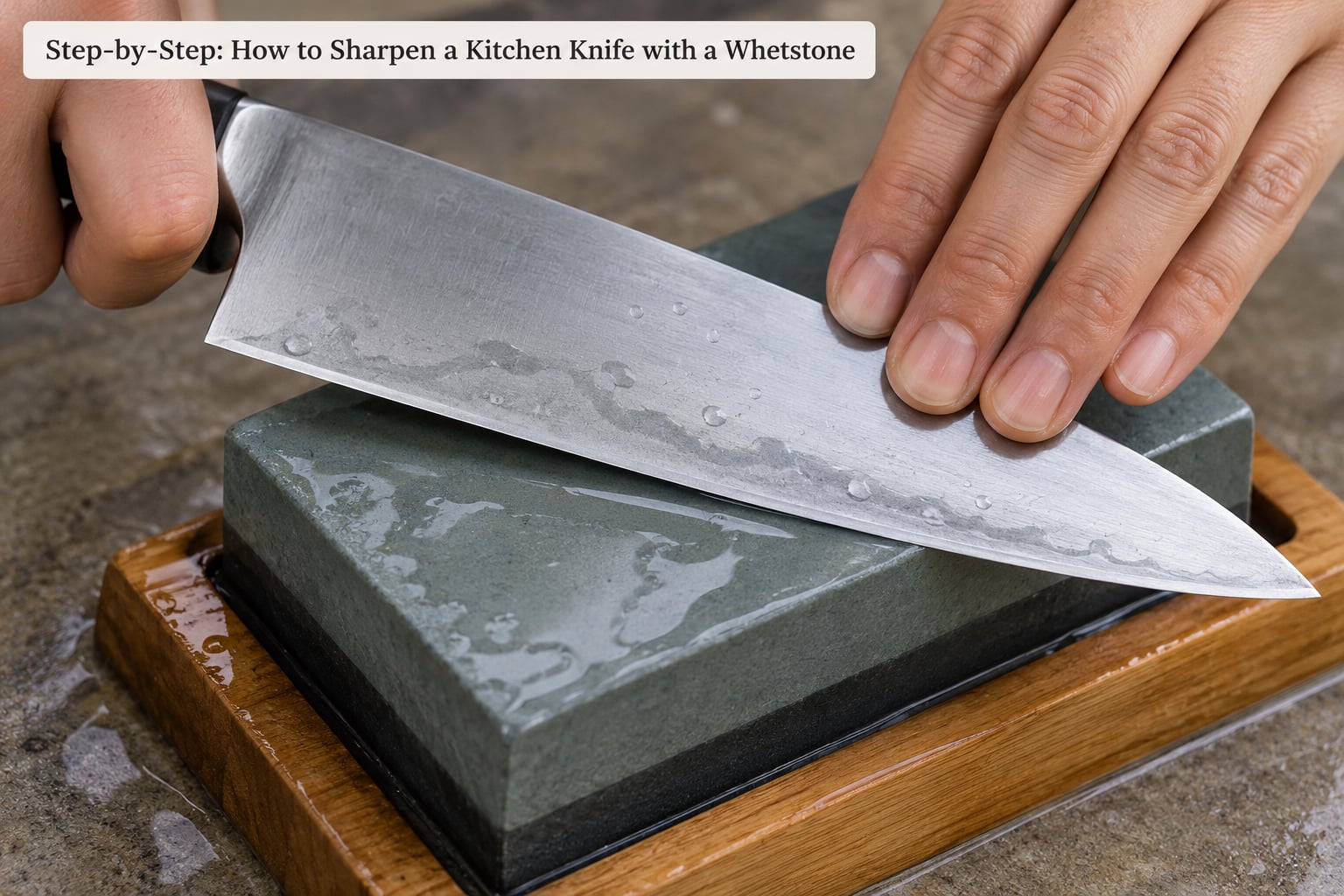 Step-by-Step: How to Sharpen a Kitchen Knife with a Whetstone