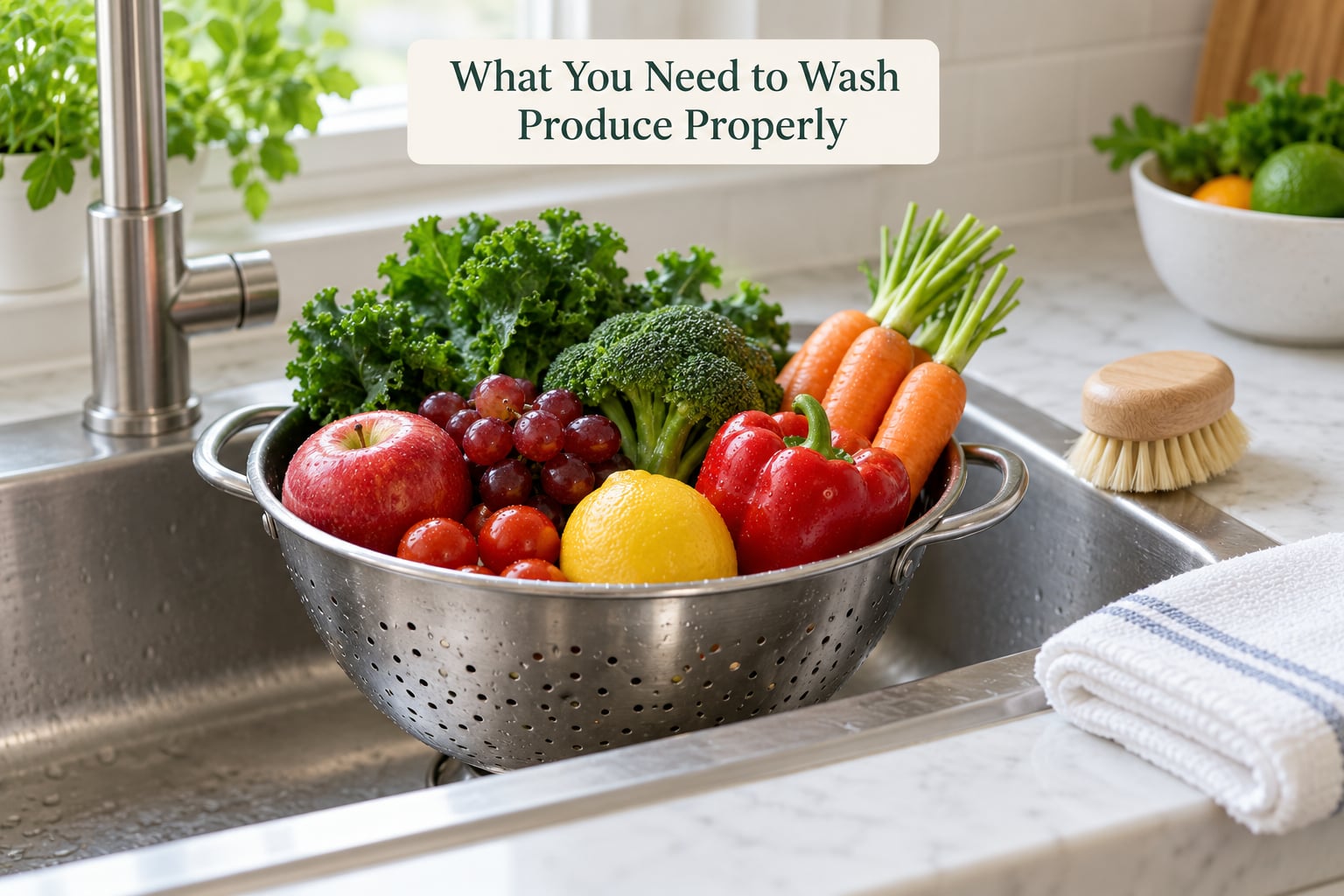 What You Need to Wash Produce Properly