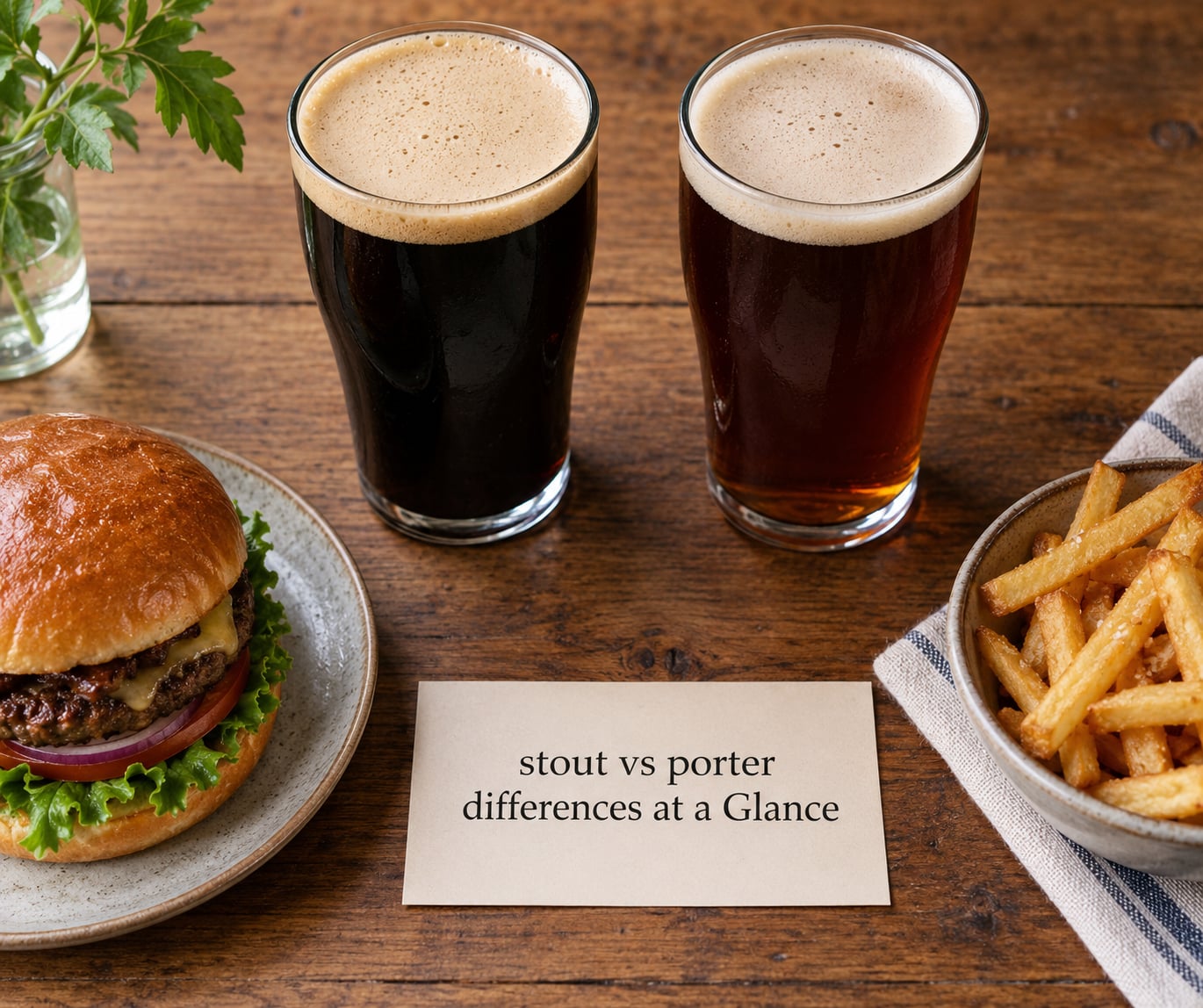 stout vs porter differences at a Glance
