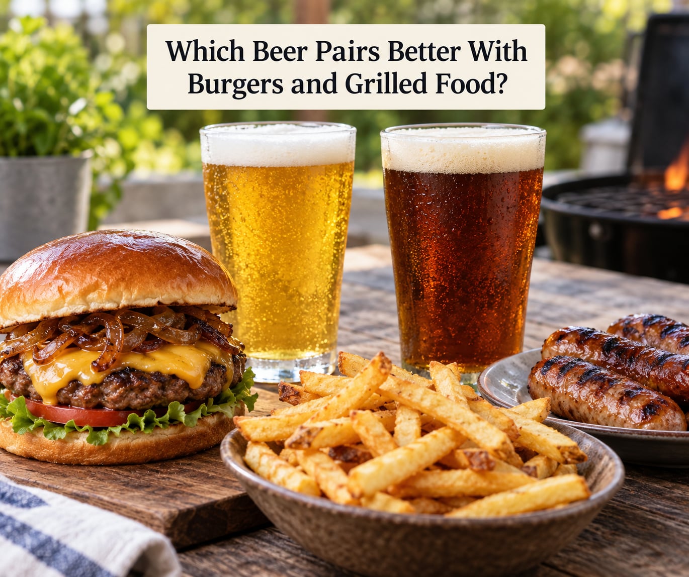 Which Beer Pairs Better With Burgers and Grilled Food?