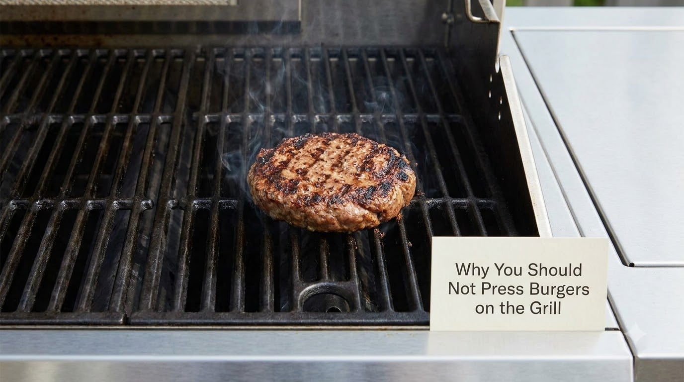 Why You Should Not Press Burgers on the Grill